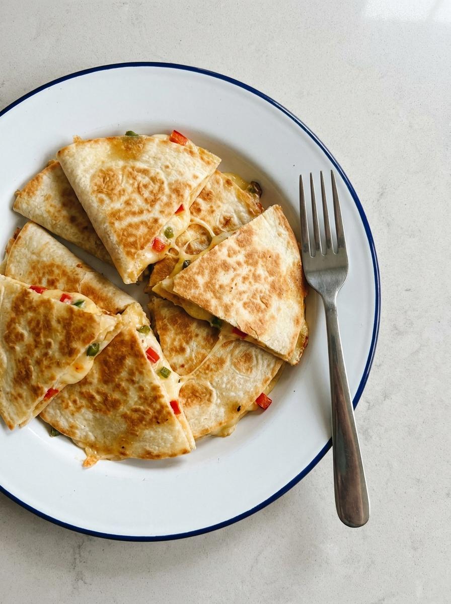 Quesadilla Driehoekjes uit de Airfryer