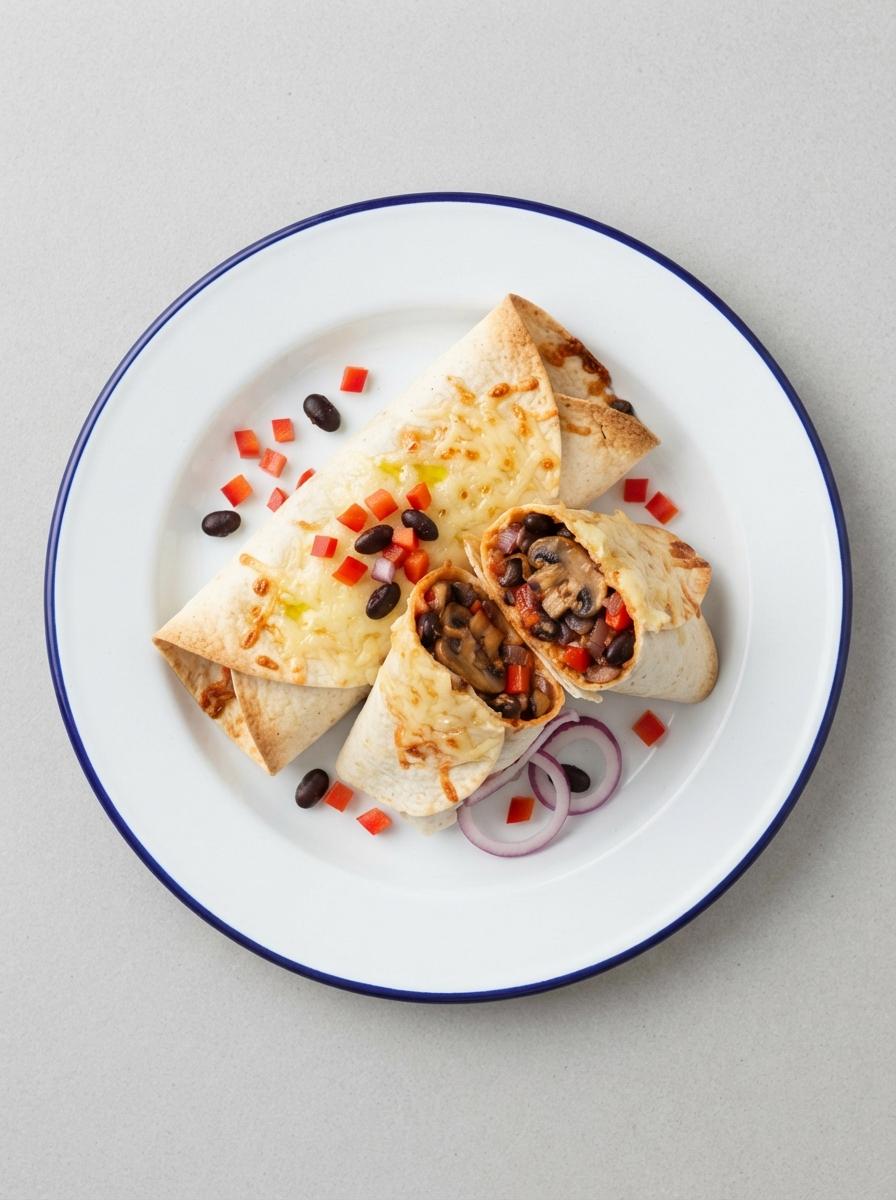 Vegetarische wraps uit de oven