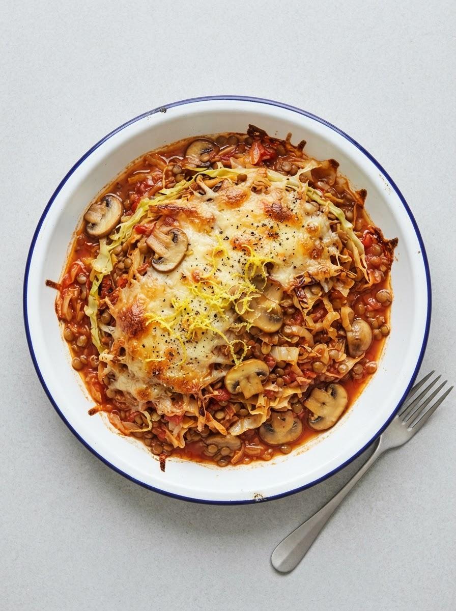 Vegetarische spitskoolschotel