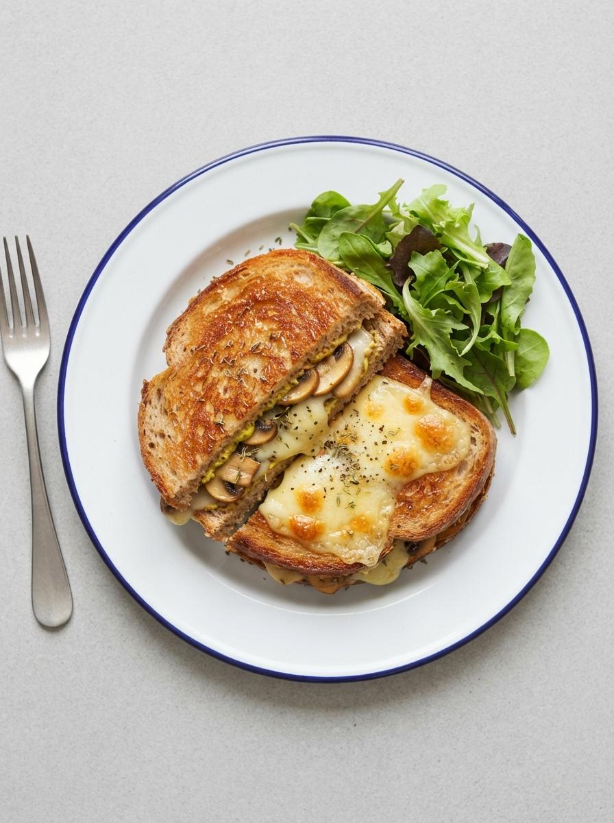 Vegetarische croque monsieur