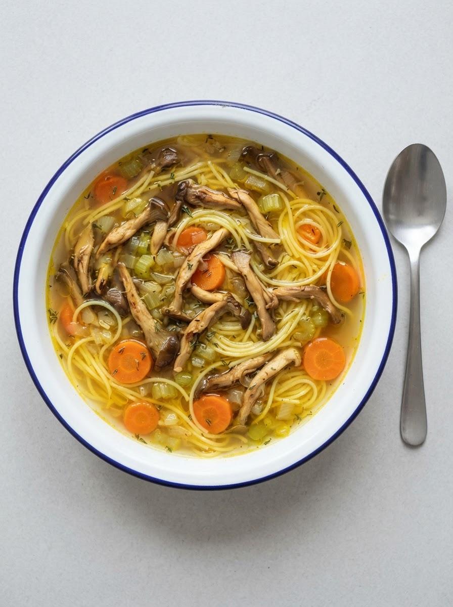 Vegan kippensoep