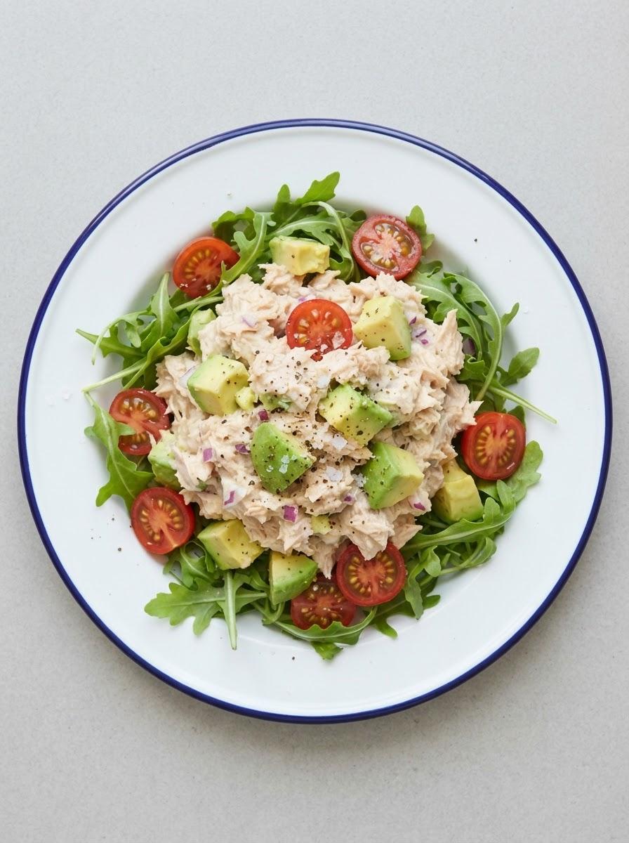 Koolhydraatarme tonijnsalade met avocado