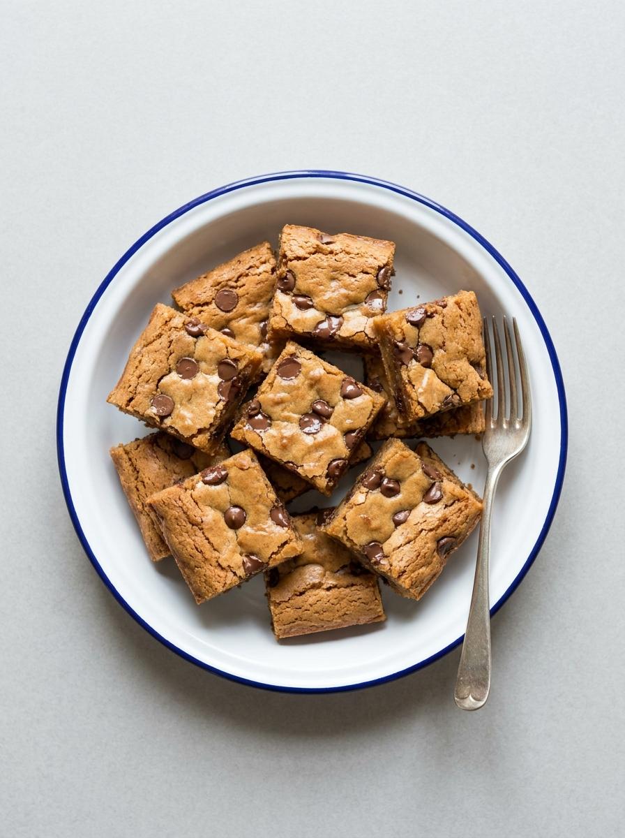 Chocolade chip blondies uit de airfryer