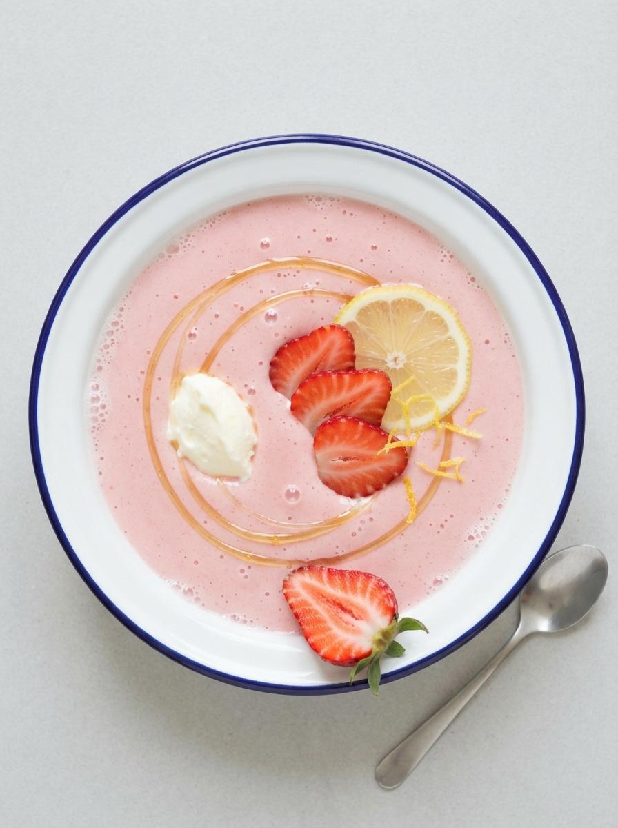 Eiwitrijke aardbeien shake