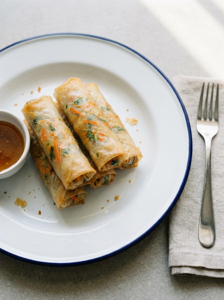 Thai spring rolls uit de airfryer