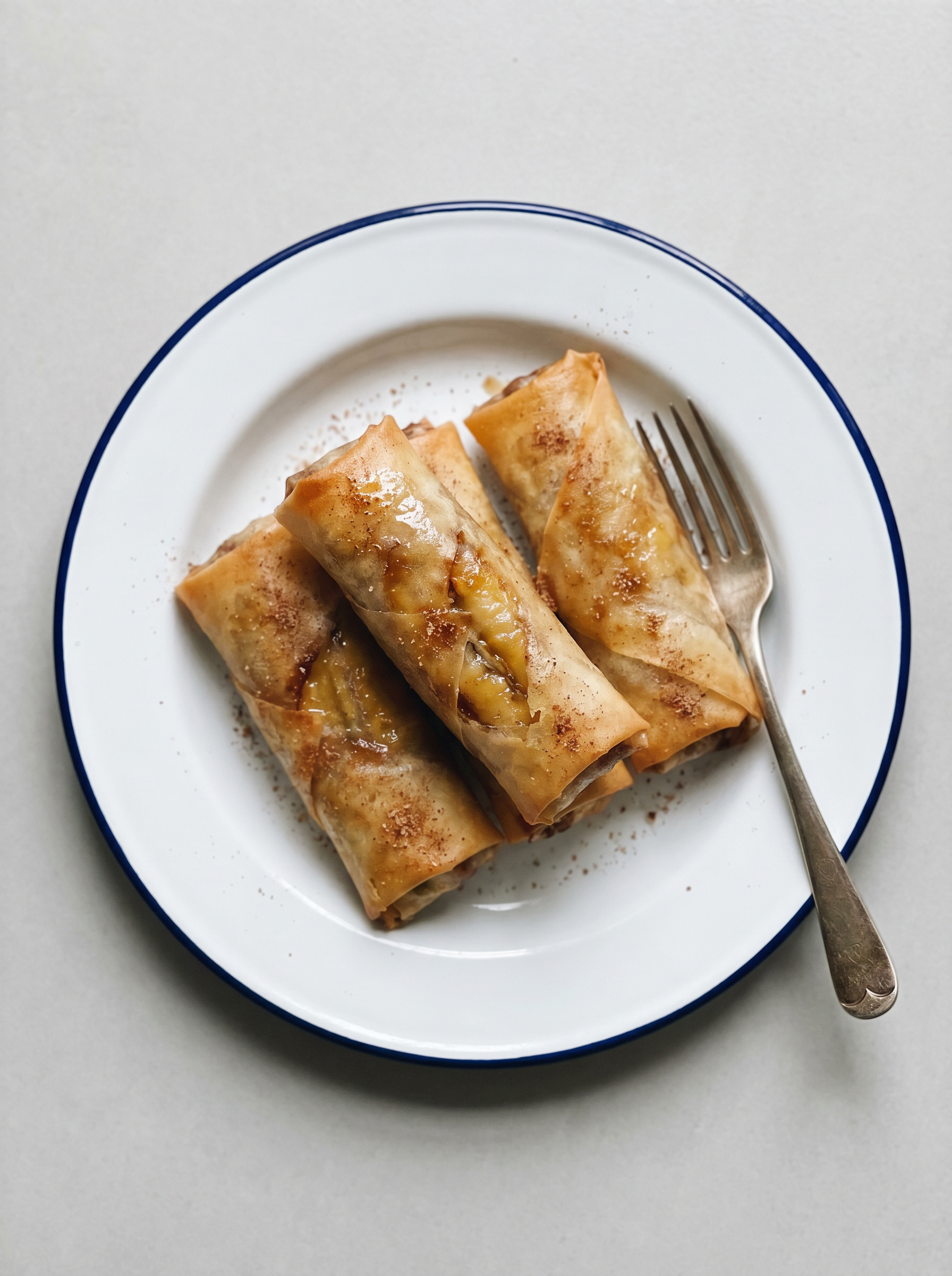 Banaan Spring Rolls uit de Airfryer