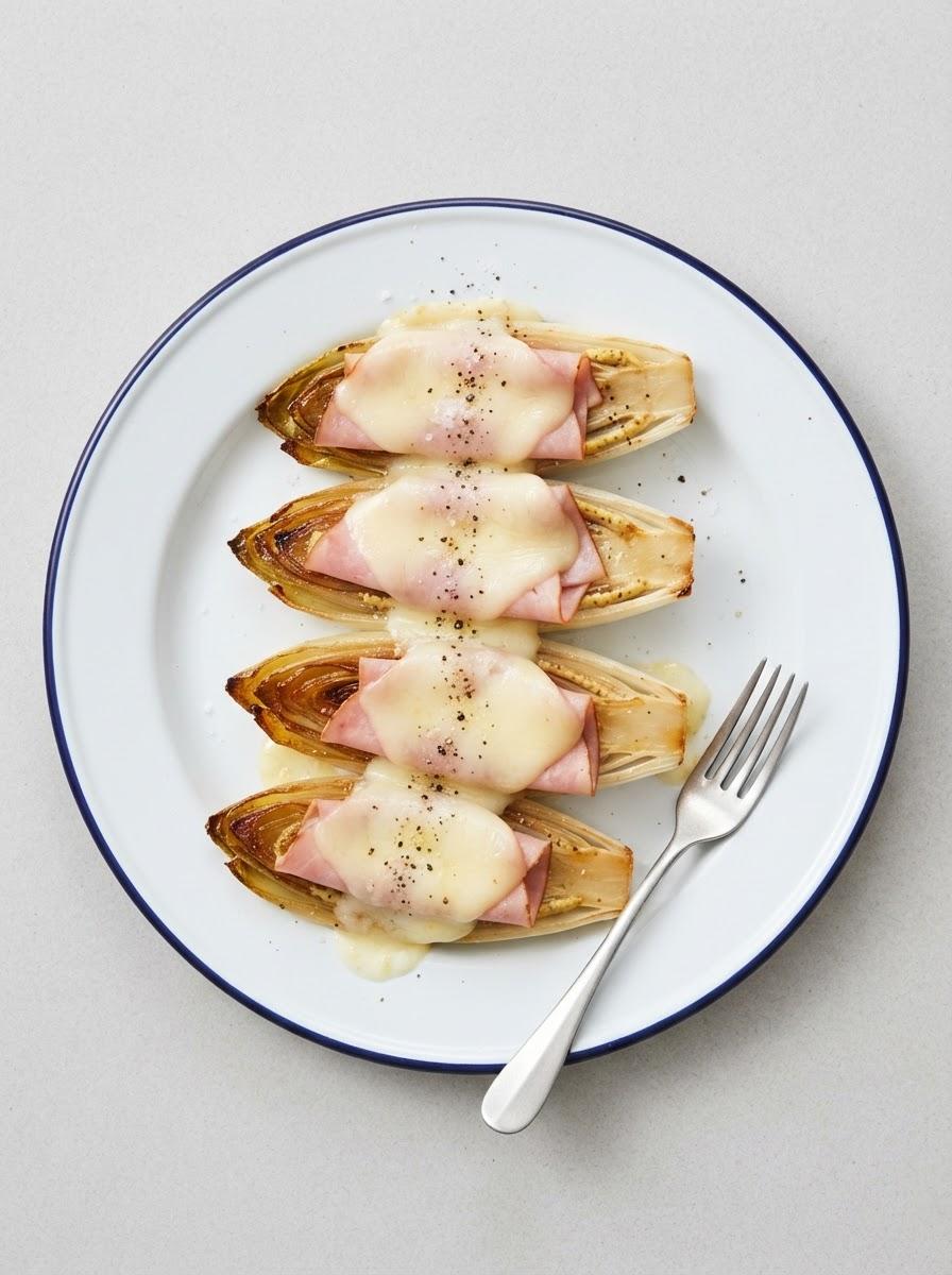 Snelle witlof met ham en kaas zonder oven