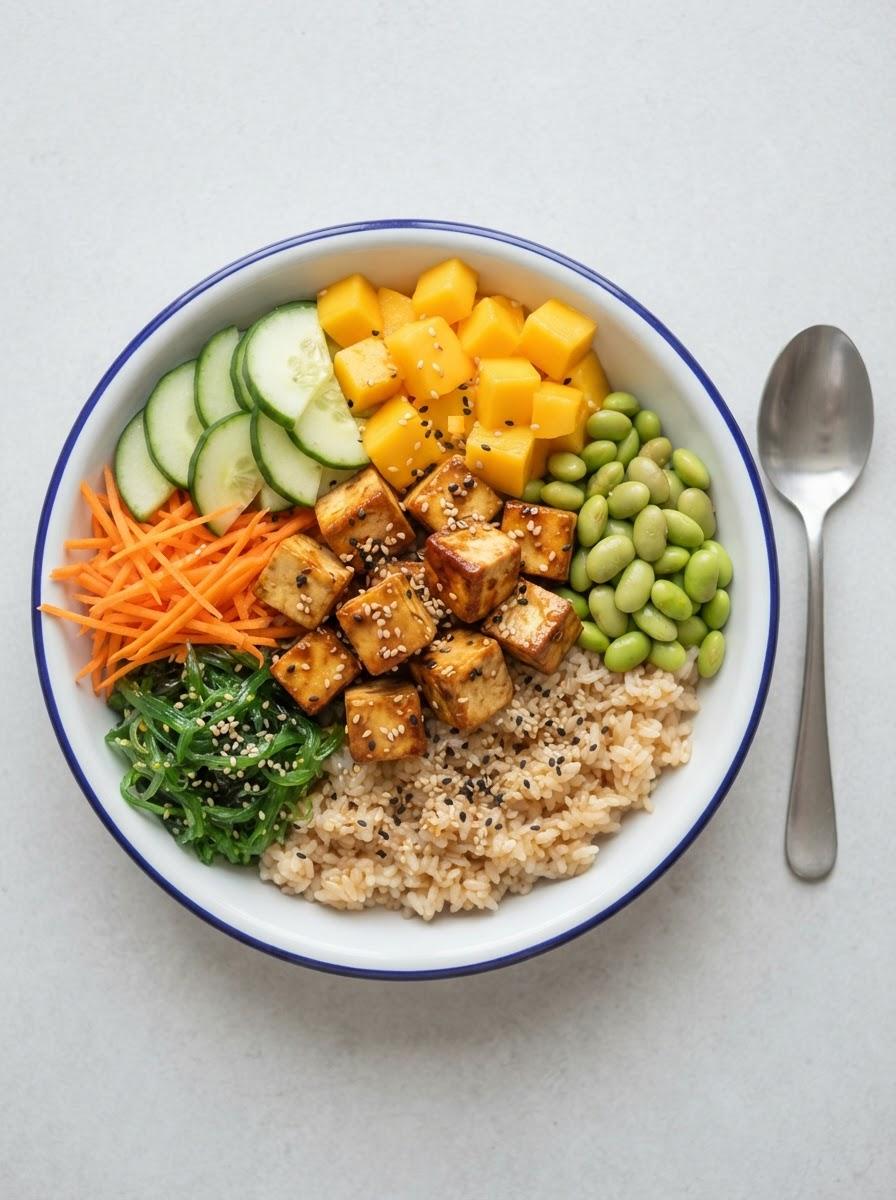 Vegan poke bowl