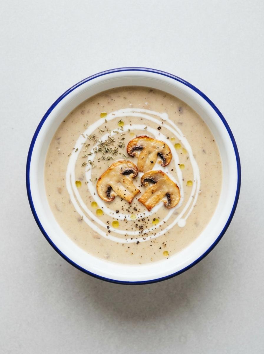 Vegan champignonsoep