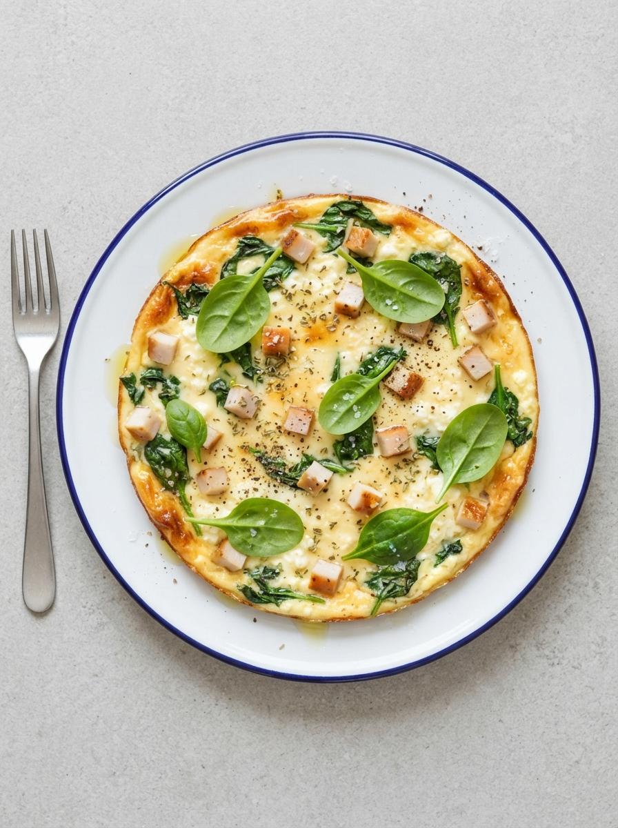Eiwitrijke egg bake met hüttenkäse