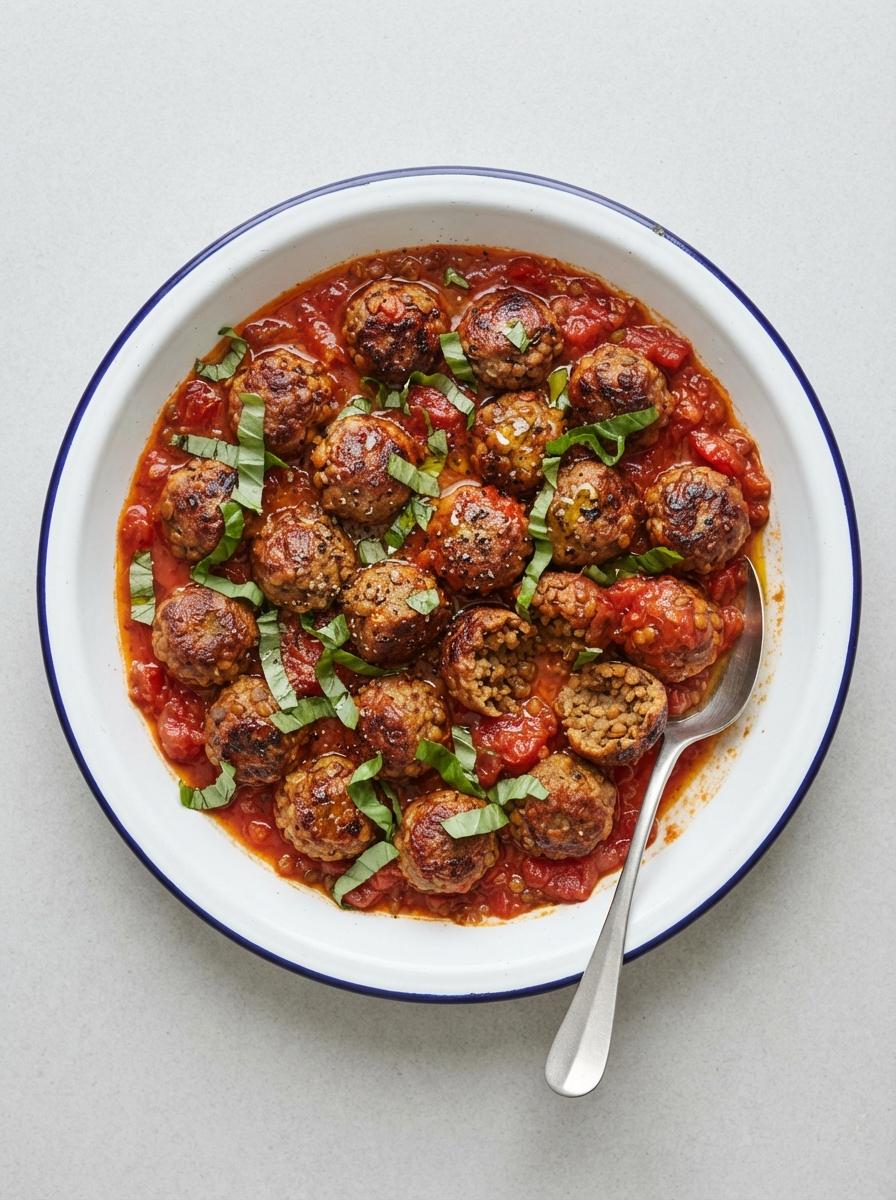 Vegetarische balletjes in tomatensaus