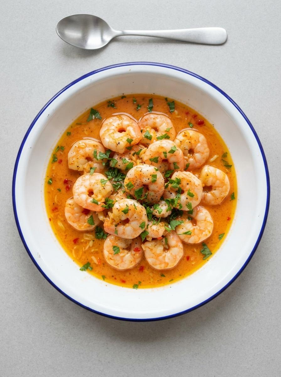 Eiwitrijke scampi diabolique