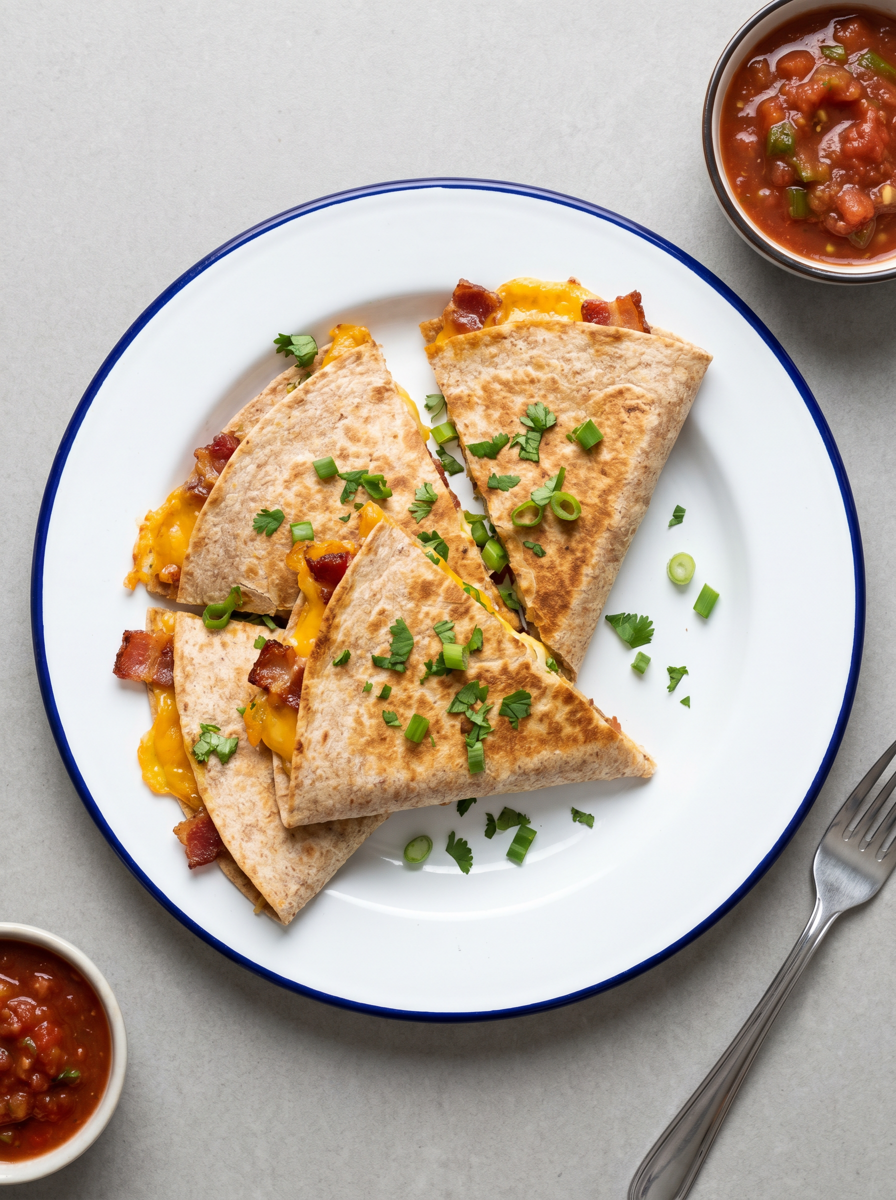 Breakfast quesadilla uit de airfryer