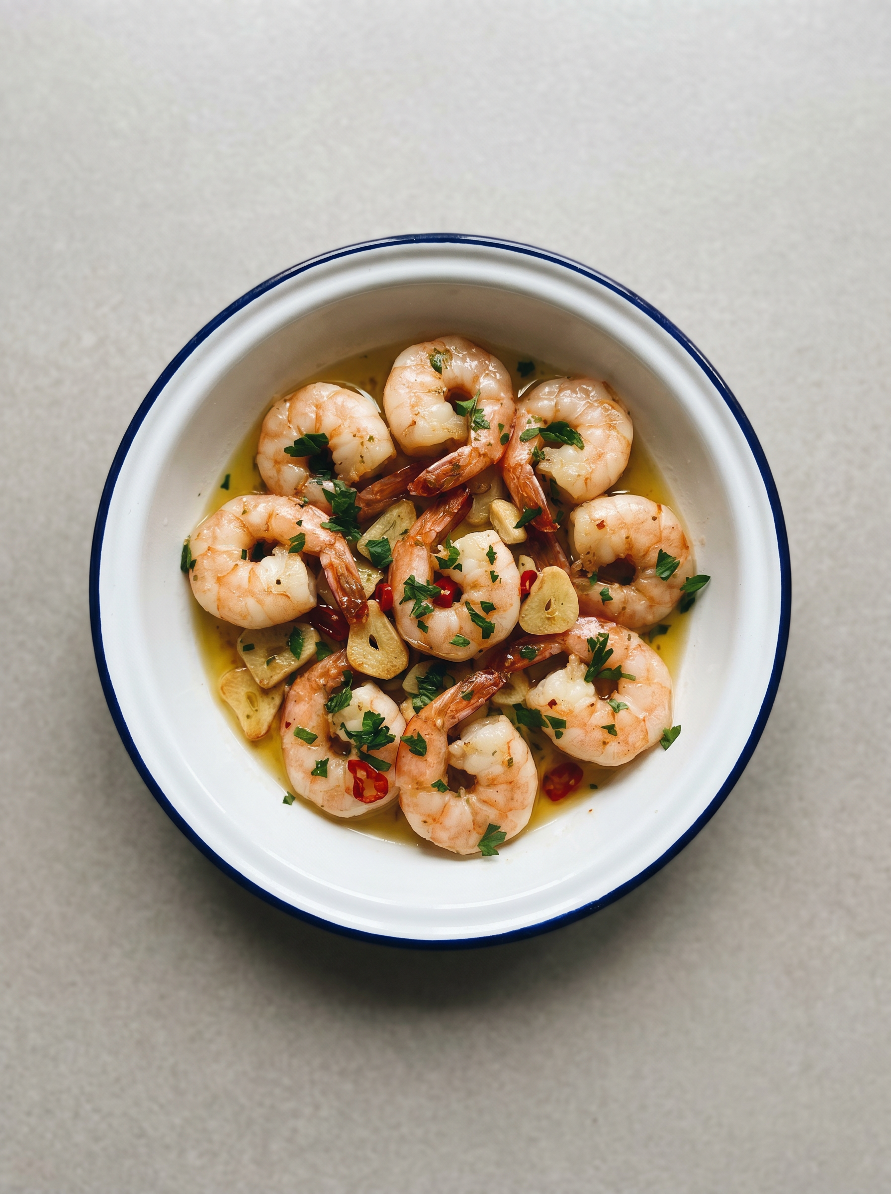 Gambas al ajillo uit de airfryer