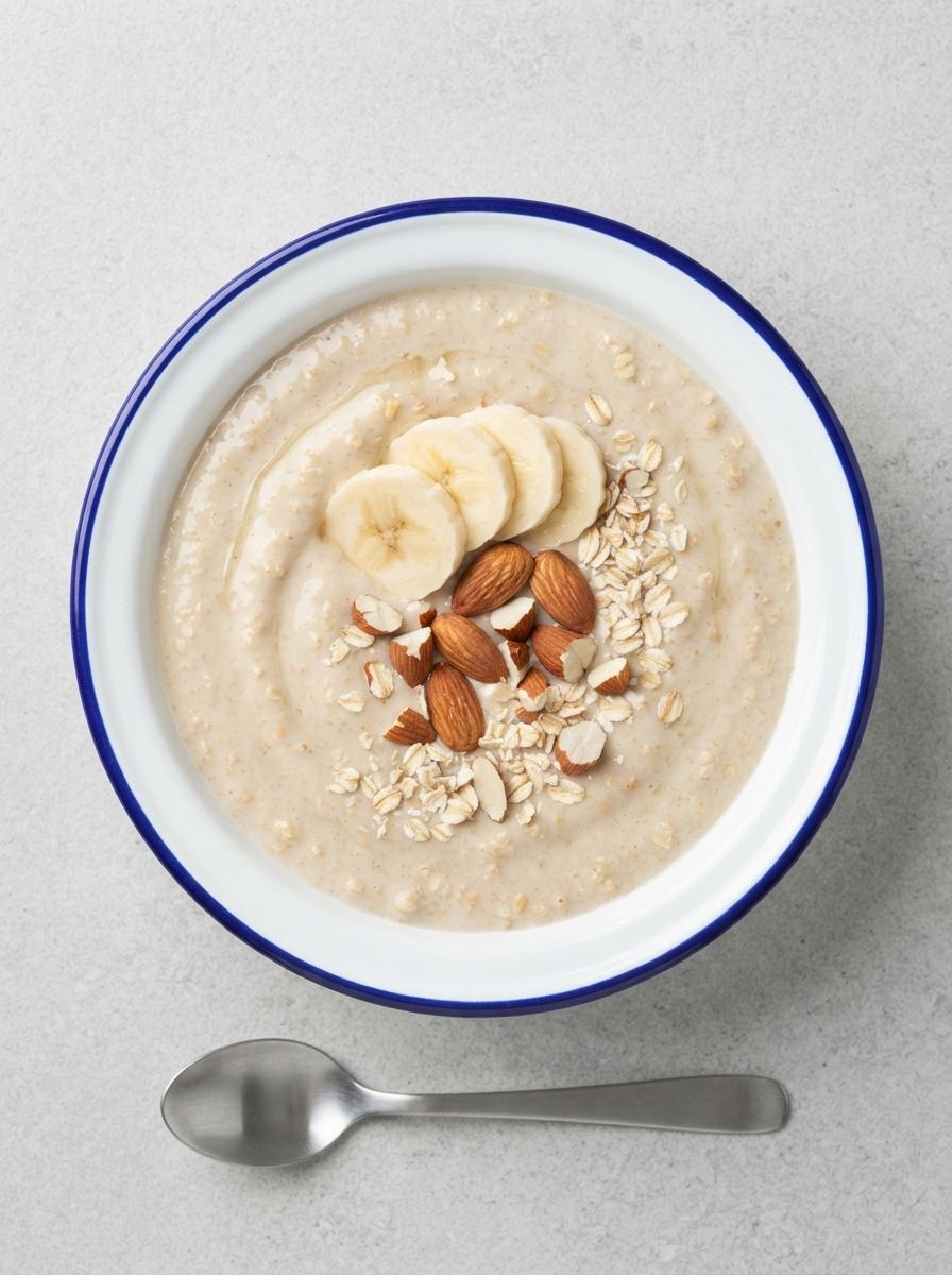 Eiwitrijke havermout ontbijtsmoothie