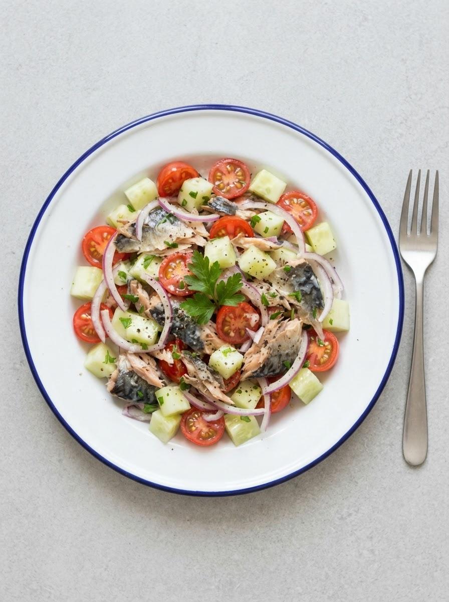 Koolhydraatarme makreelsalade
