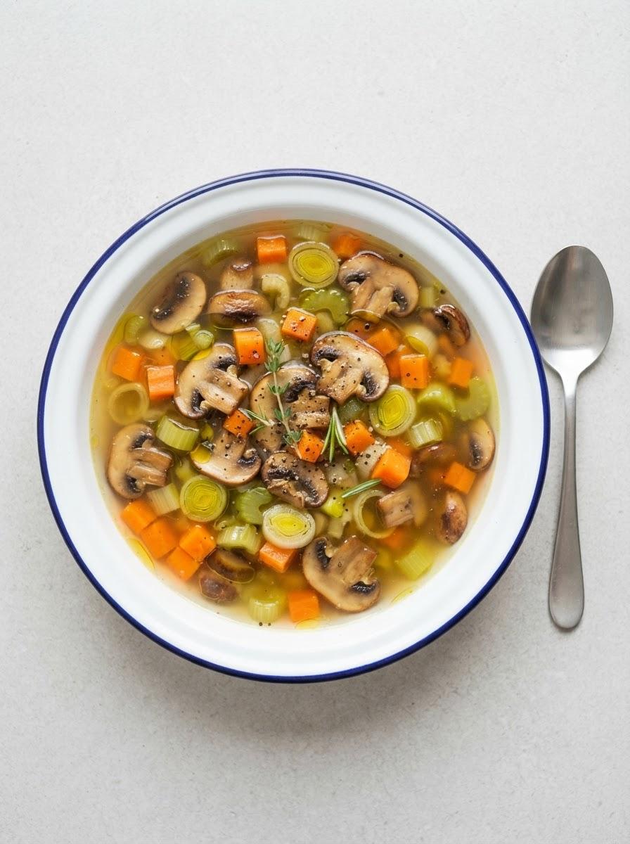Vegetarische kippensoep
