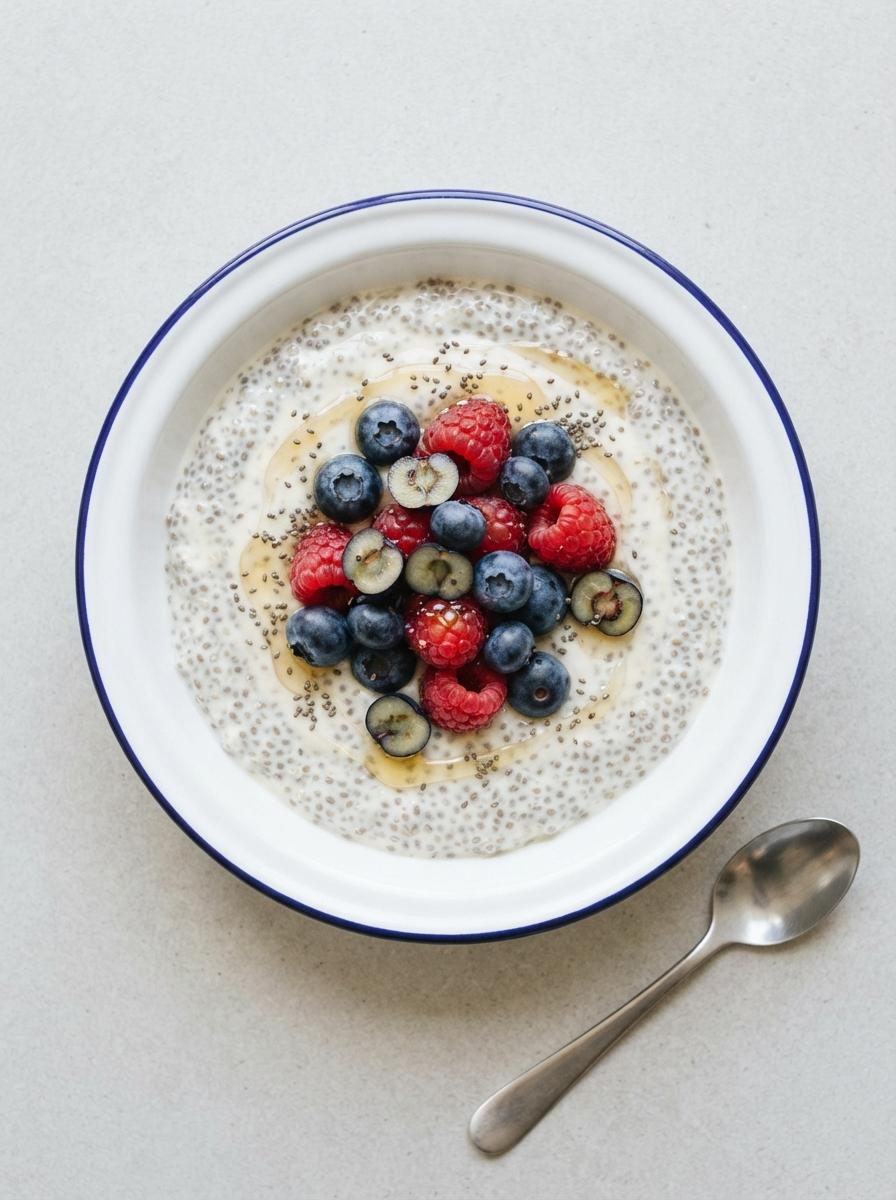 Eiwitrijke chiapudding met skyr