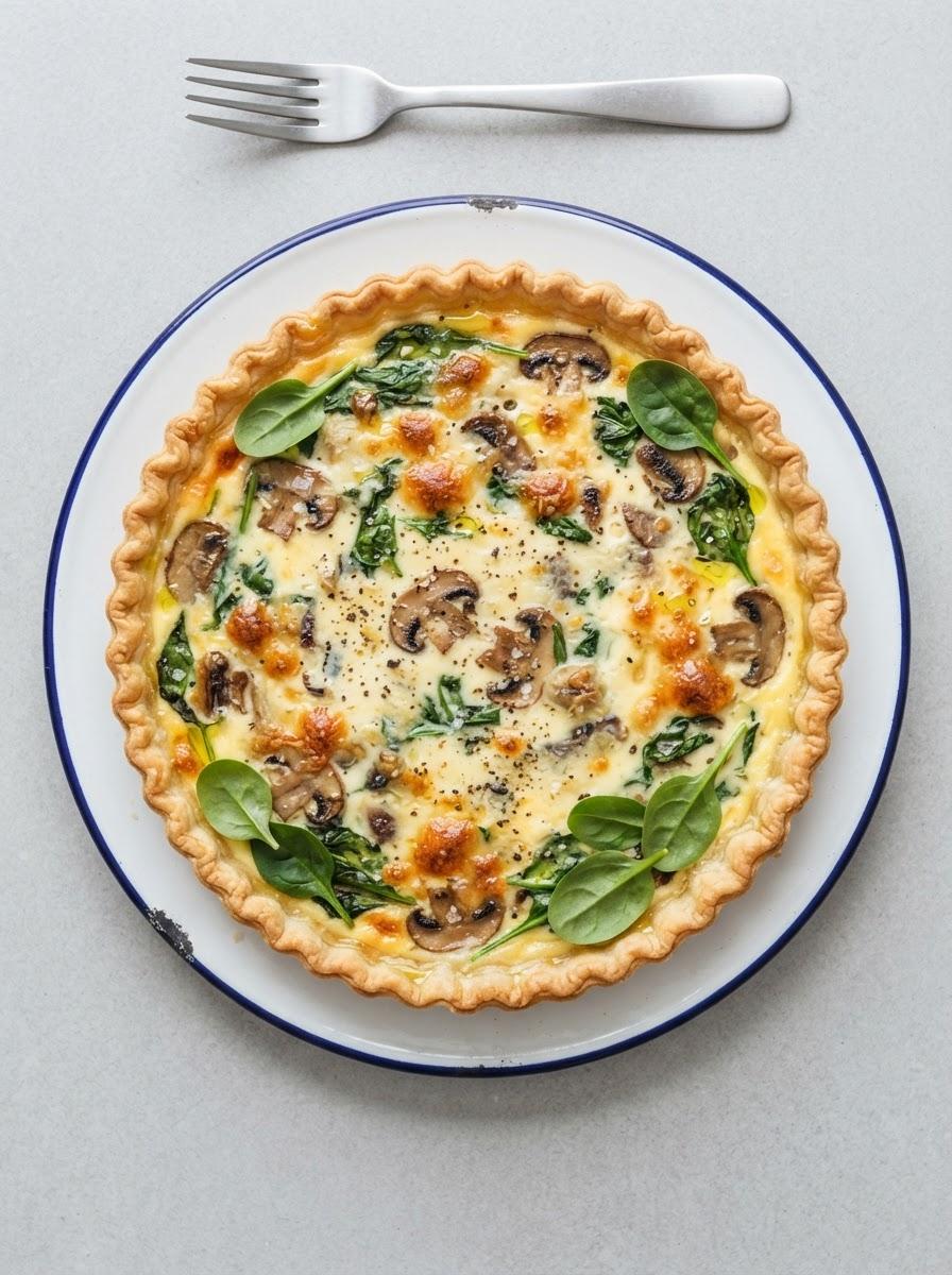 Vegetarische hartige taart
