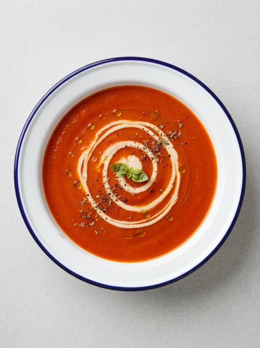 Vegan romige tomatensoep