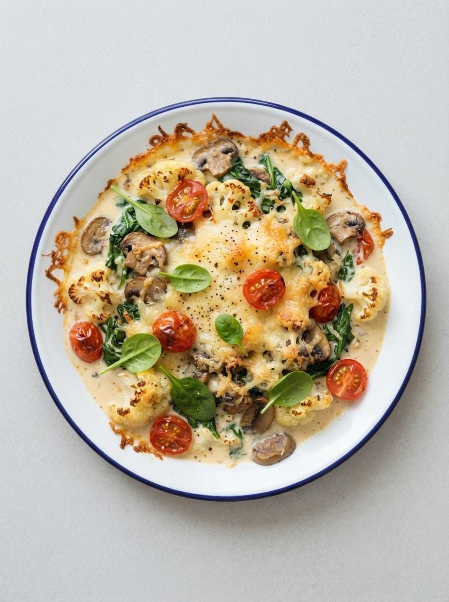 Koolhydraatarme Vegetarische Ovenschotel