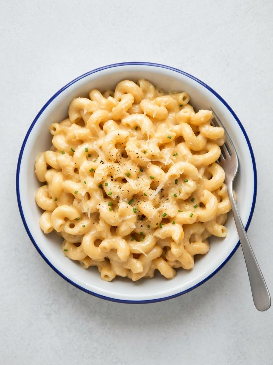 Vegetarische macaroni met kaassaus