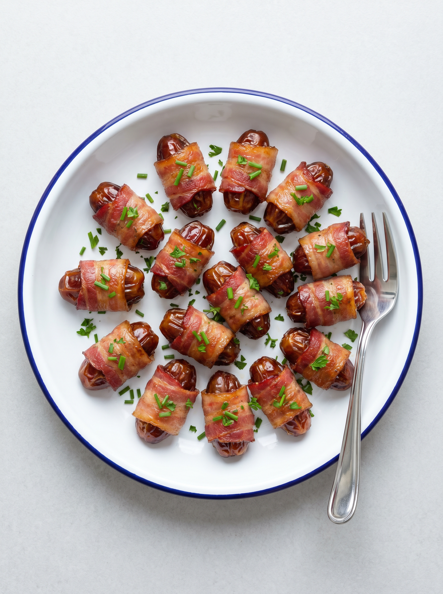 Airfryer bacon gewikkelde dadels