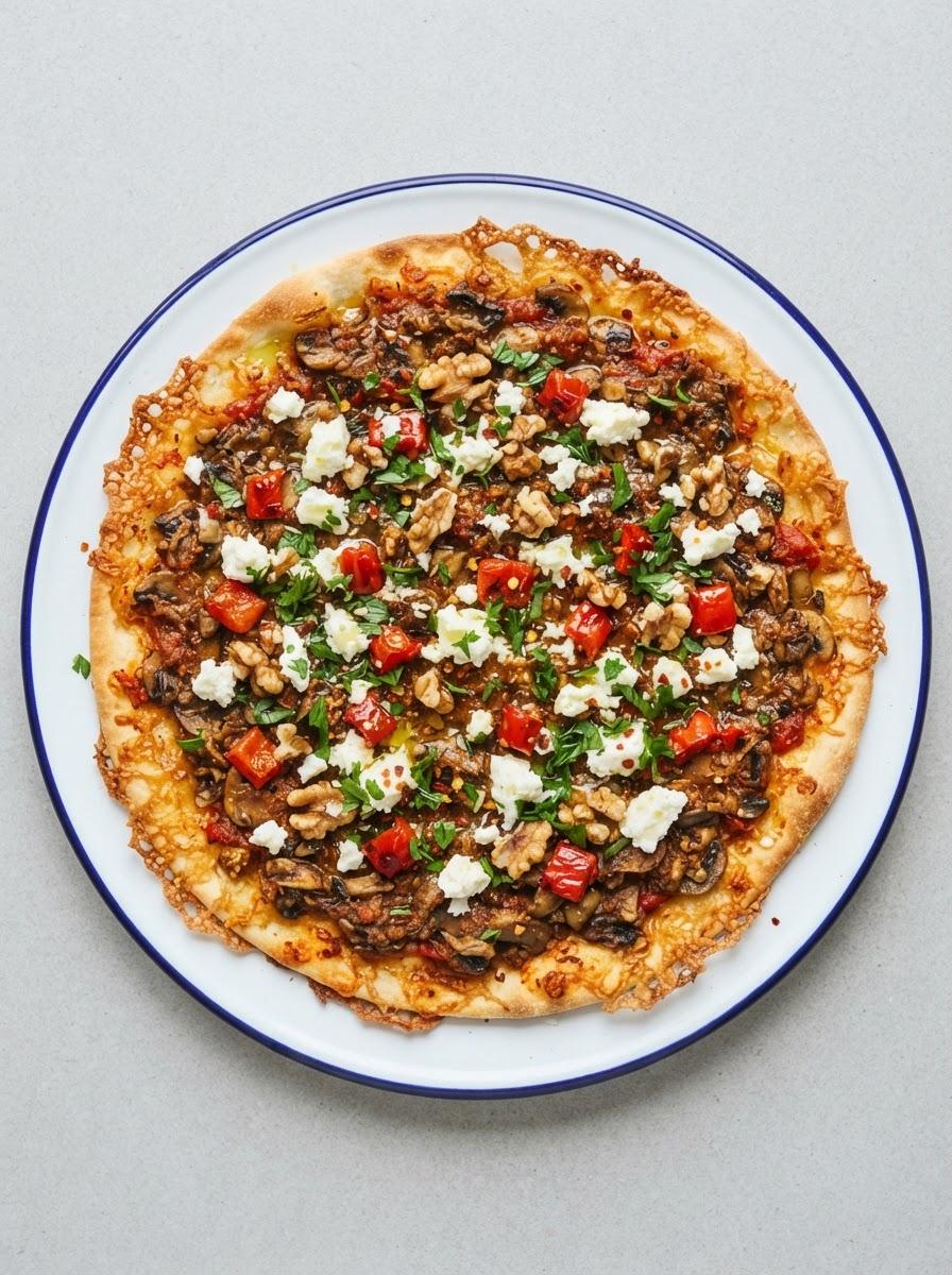 Vegetarische Turkse pizza