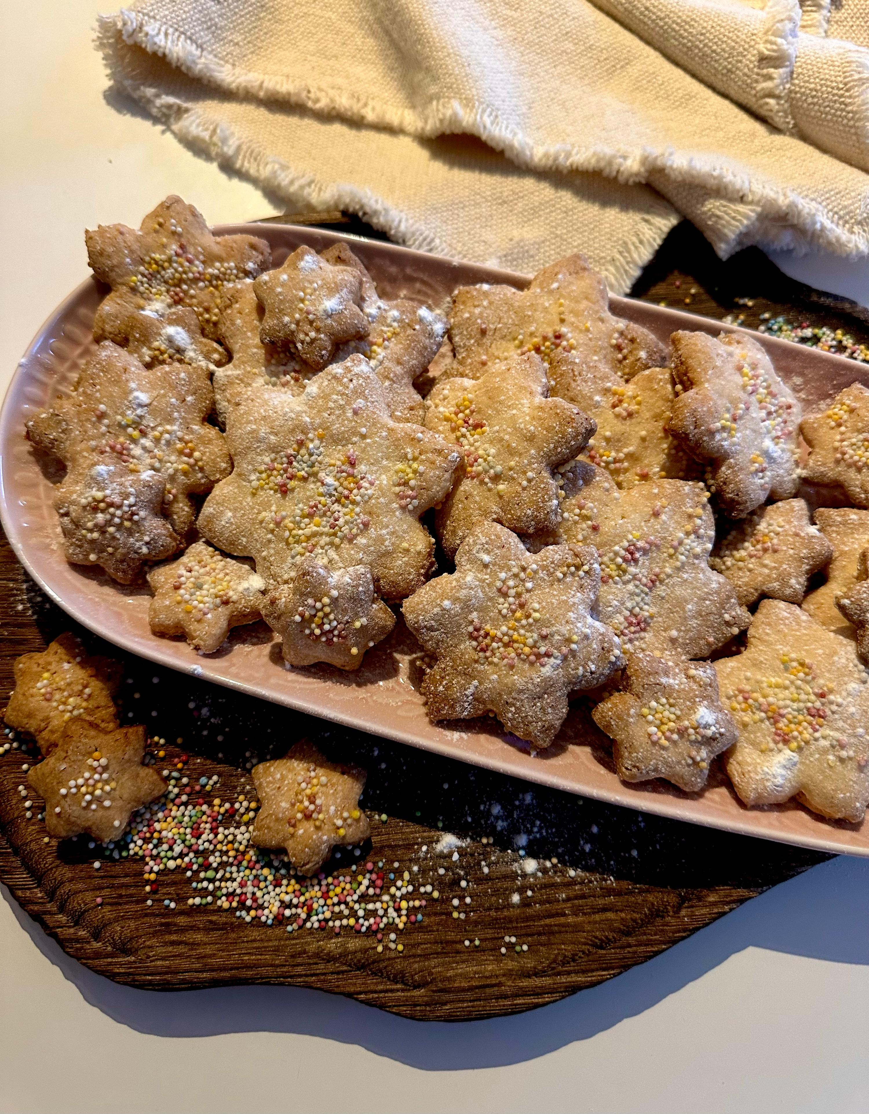 Kerstkoekjes met sprinkles