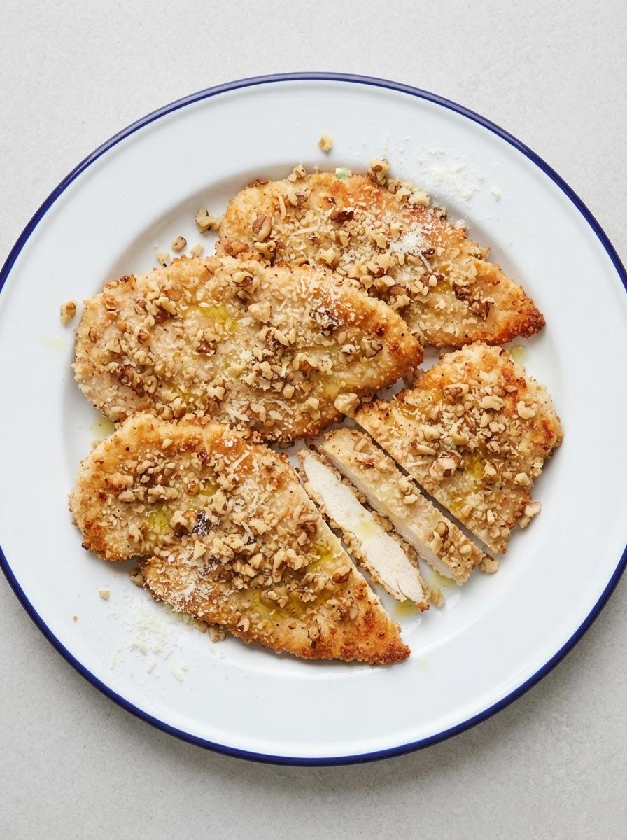 Koolhydraatarme schnitzel met paneermeelvervangers