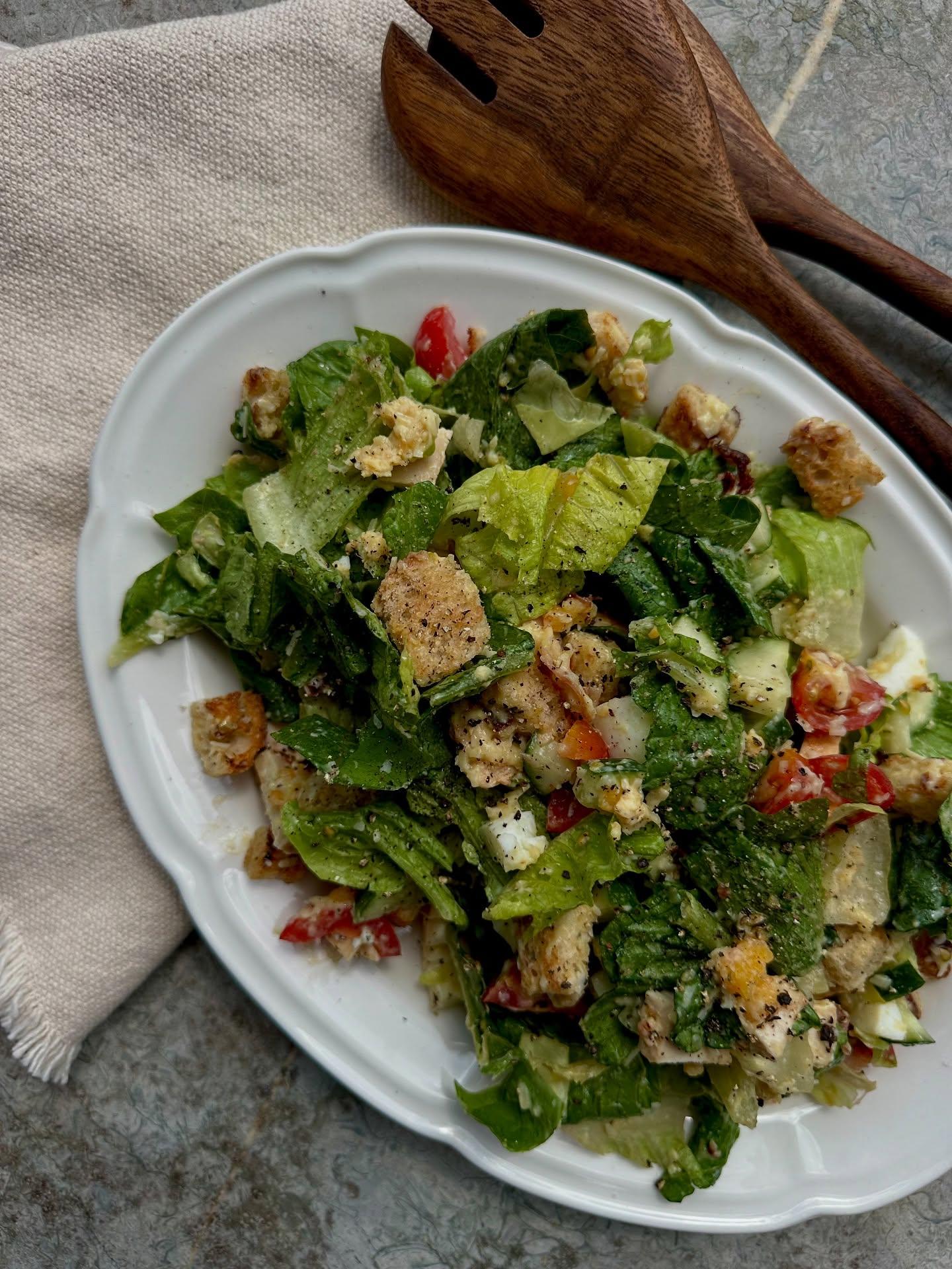 Caesar Salade met kip (FODMAP-vriendelijk)
