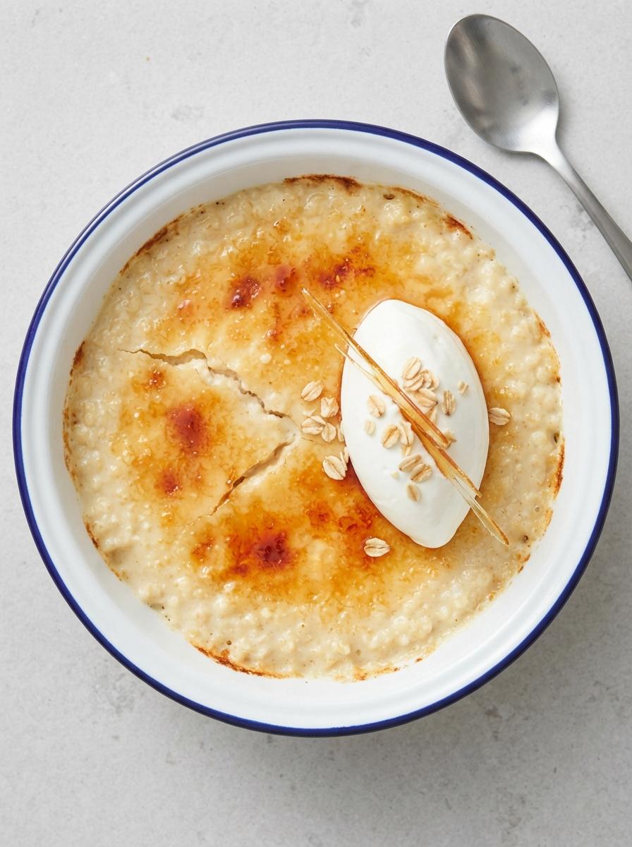 Eiwitrijke crème brûlée havermout