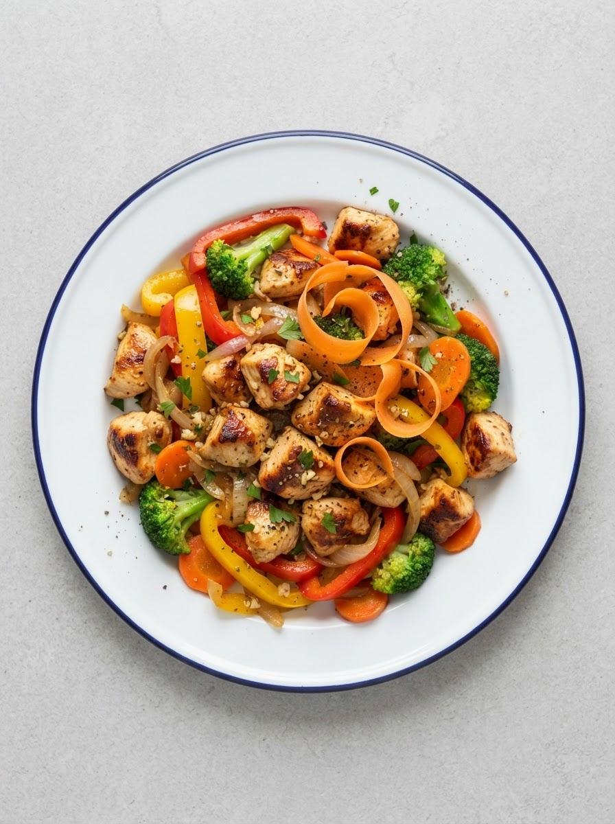 Caloriearme kipfilet met groentemix
