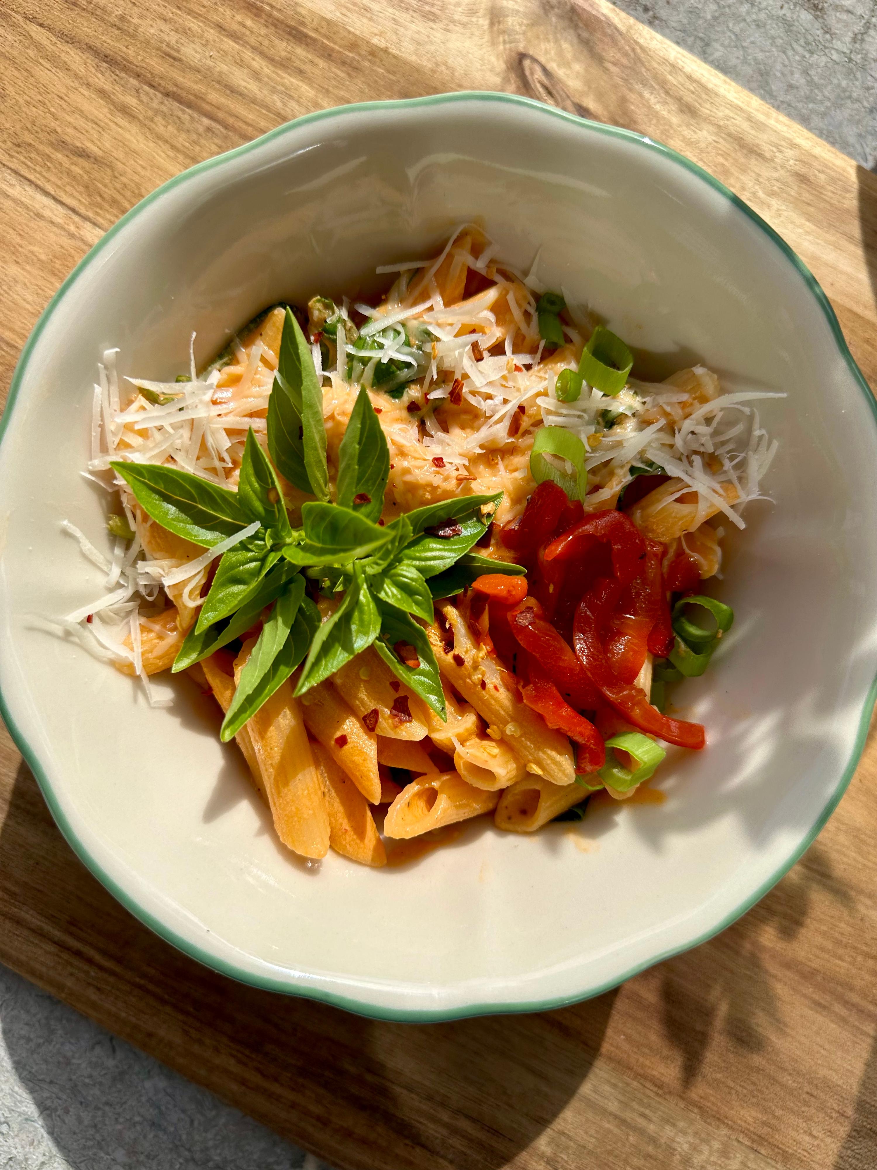 Creamy protein paprika pasta