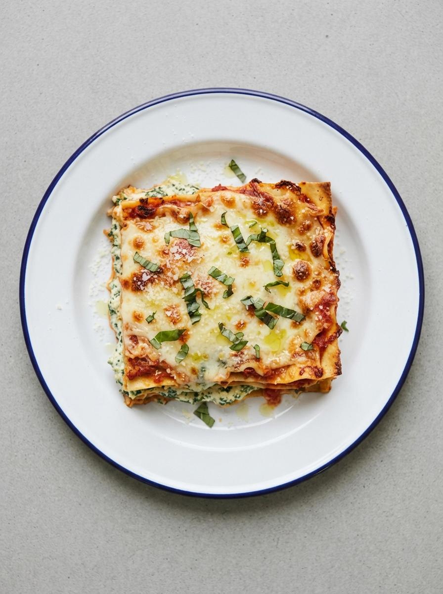 Vegetarische spinazielasagne