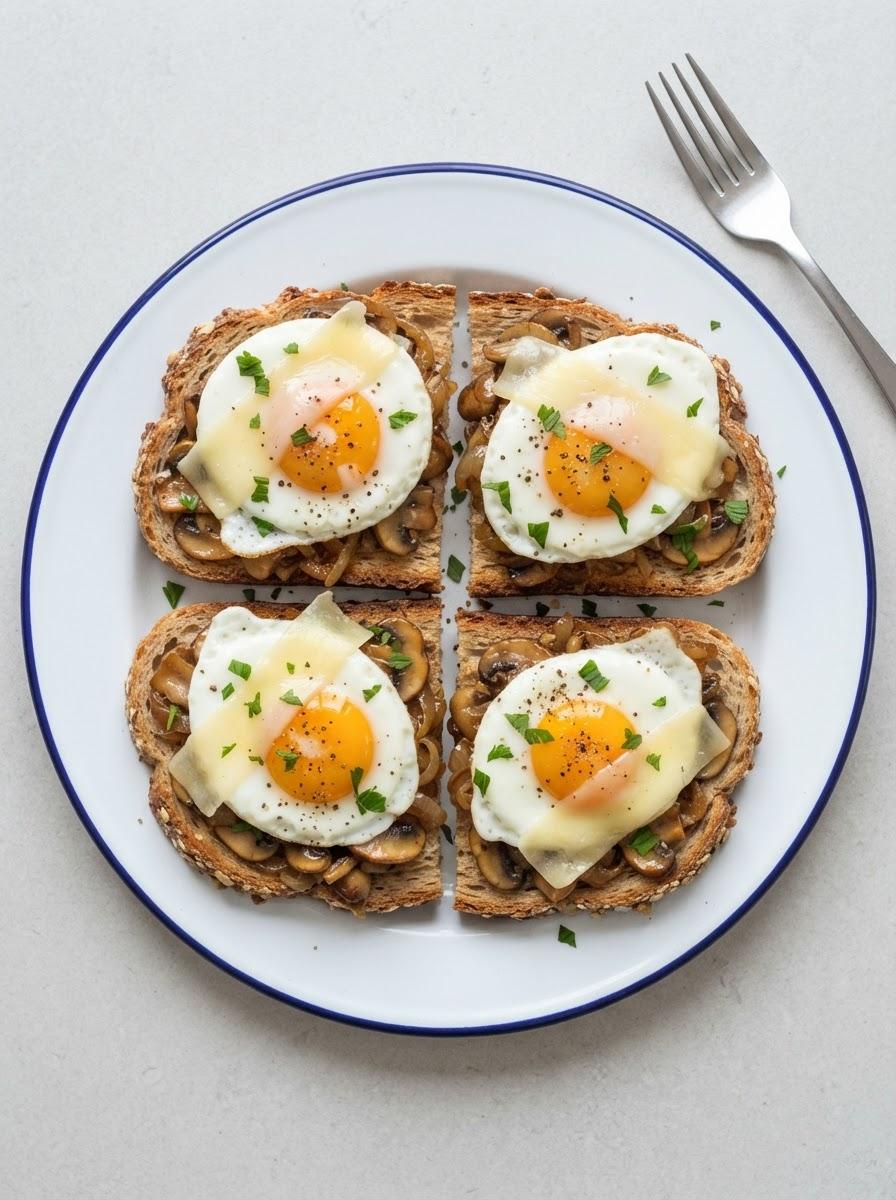 Vegetarische uitsmijter