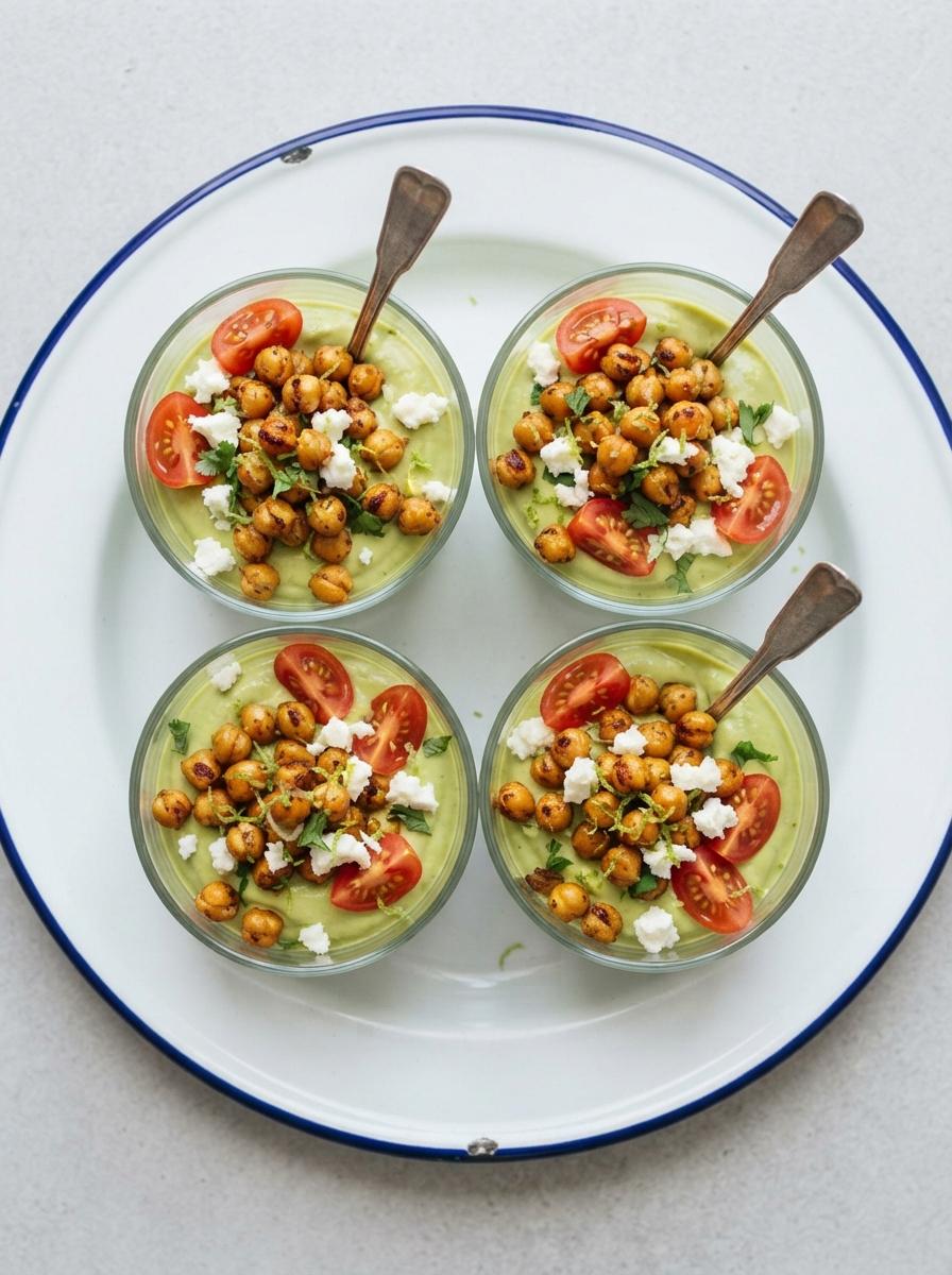 Vegetarische hapjes in glaasjes